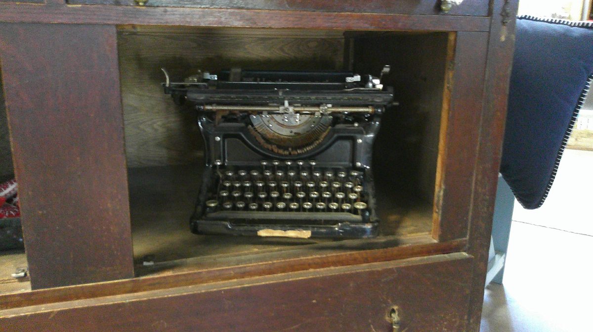 Vintage typewriter and antique finds